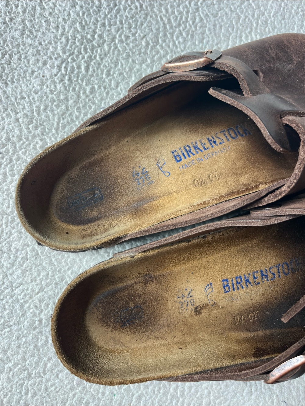 Birkenstock Boston Soft Footbed Clogs Habana Oiled Leather Mens 42 9 - Picture 4 of 8